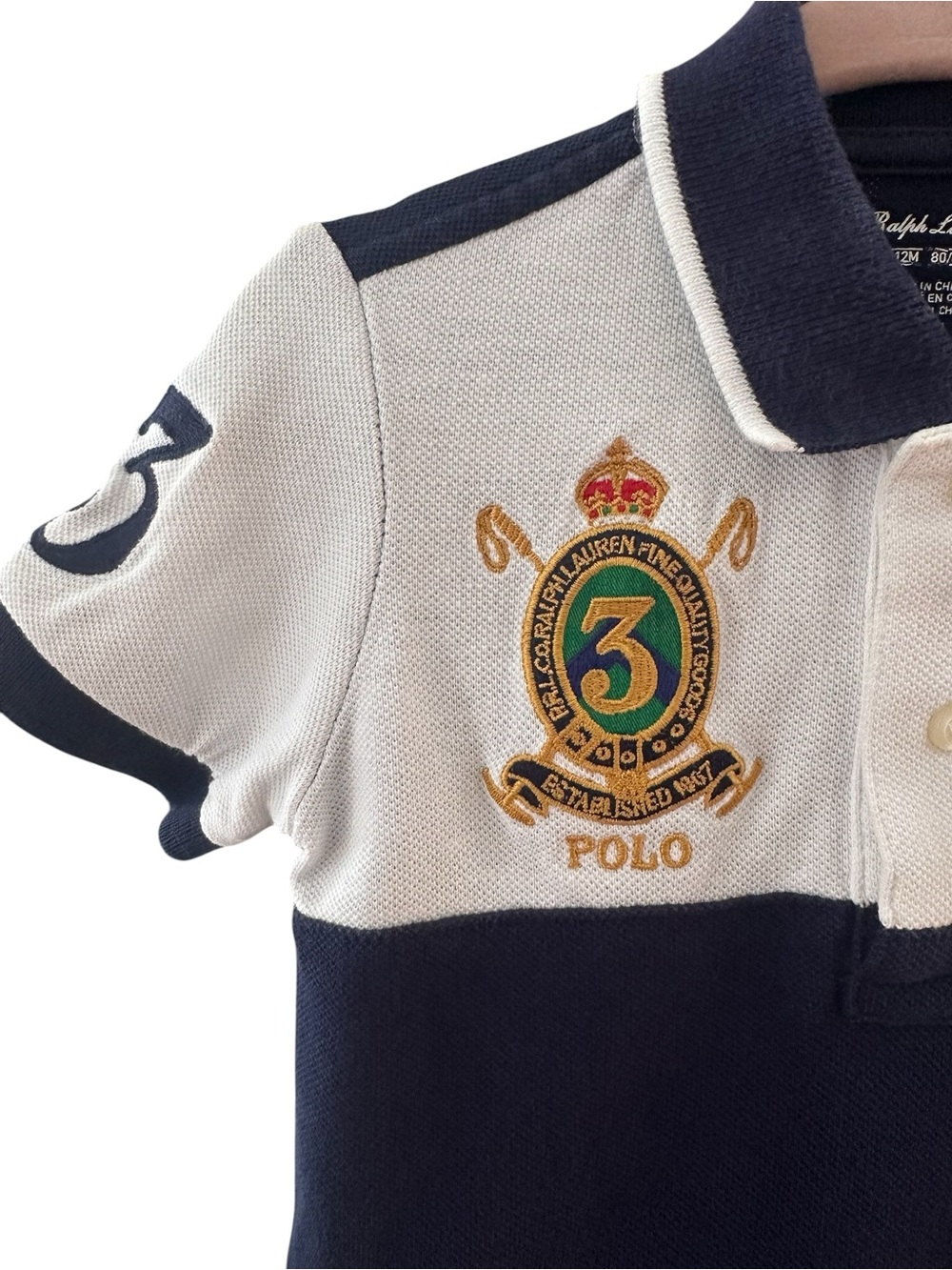 Ralph Lauren Baby Boy Polo Shirt - Size 12 months - Picture 4 of 5